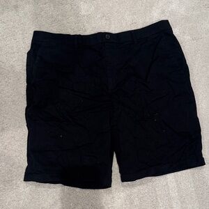 Calvin Klein Men's Black Flat Front Shorts